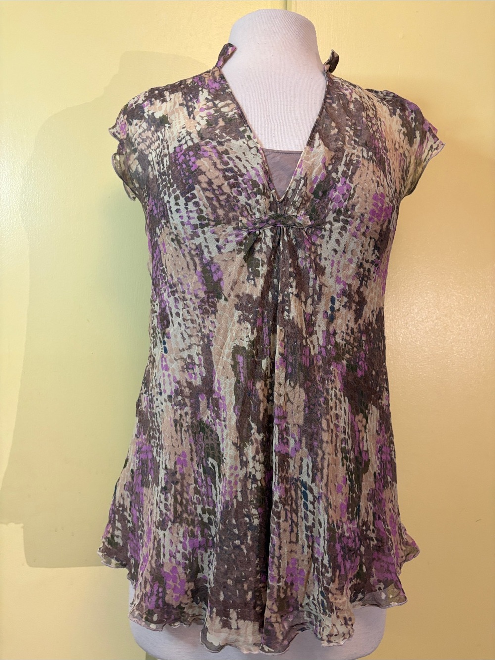 Diane Von Furstenberg Silk Tank and Liner